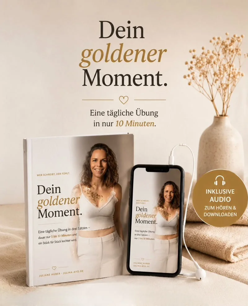 Workbook und Audio „Dein goldener Moment“ – eine tägliche Übung in zehn Minuten